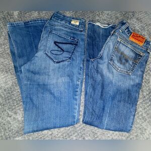 Bundle: Seven7 & Lucky Boot Cut Jeans -  Classic Style Size 6